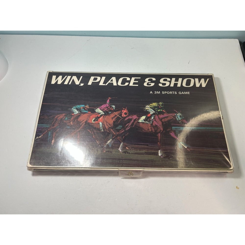 WIN PLACE & SHOW 3M Sports Game 1966 Vintage Board Game Complete